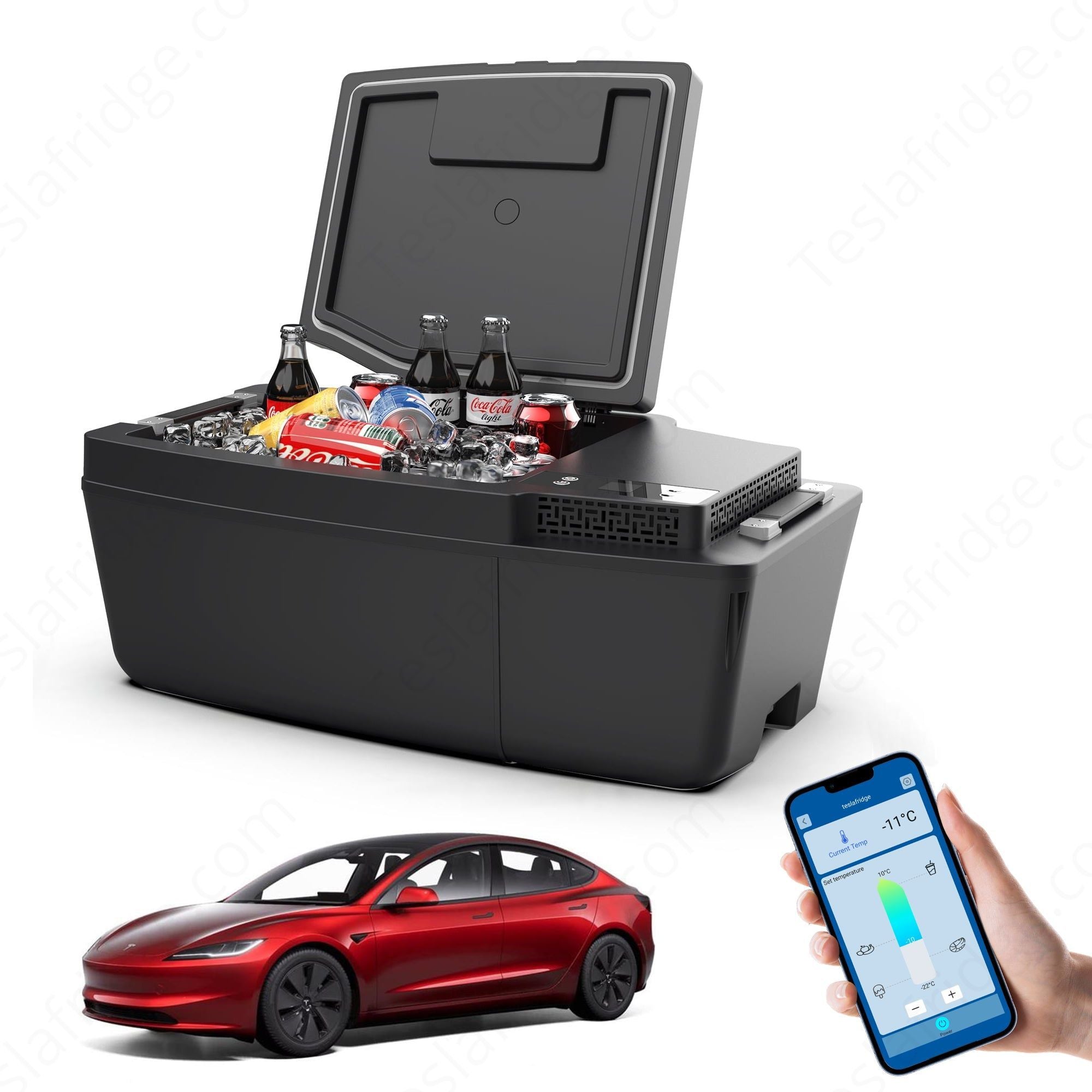 Portable Fridge Car Trunk Refrigerator The Tesla Fridge 20L